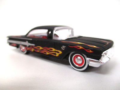 JADA - ROAD RATS - 1960 CHEVROLET IMPALA LOWRIDER - FLAMES - 1/64