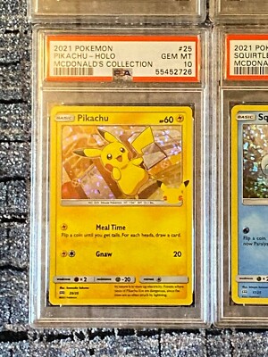 PSA 10 GEM MINT 2021 Pokemon McDonald's Pikachu HOLO 25/25! Rare