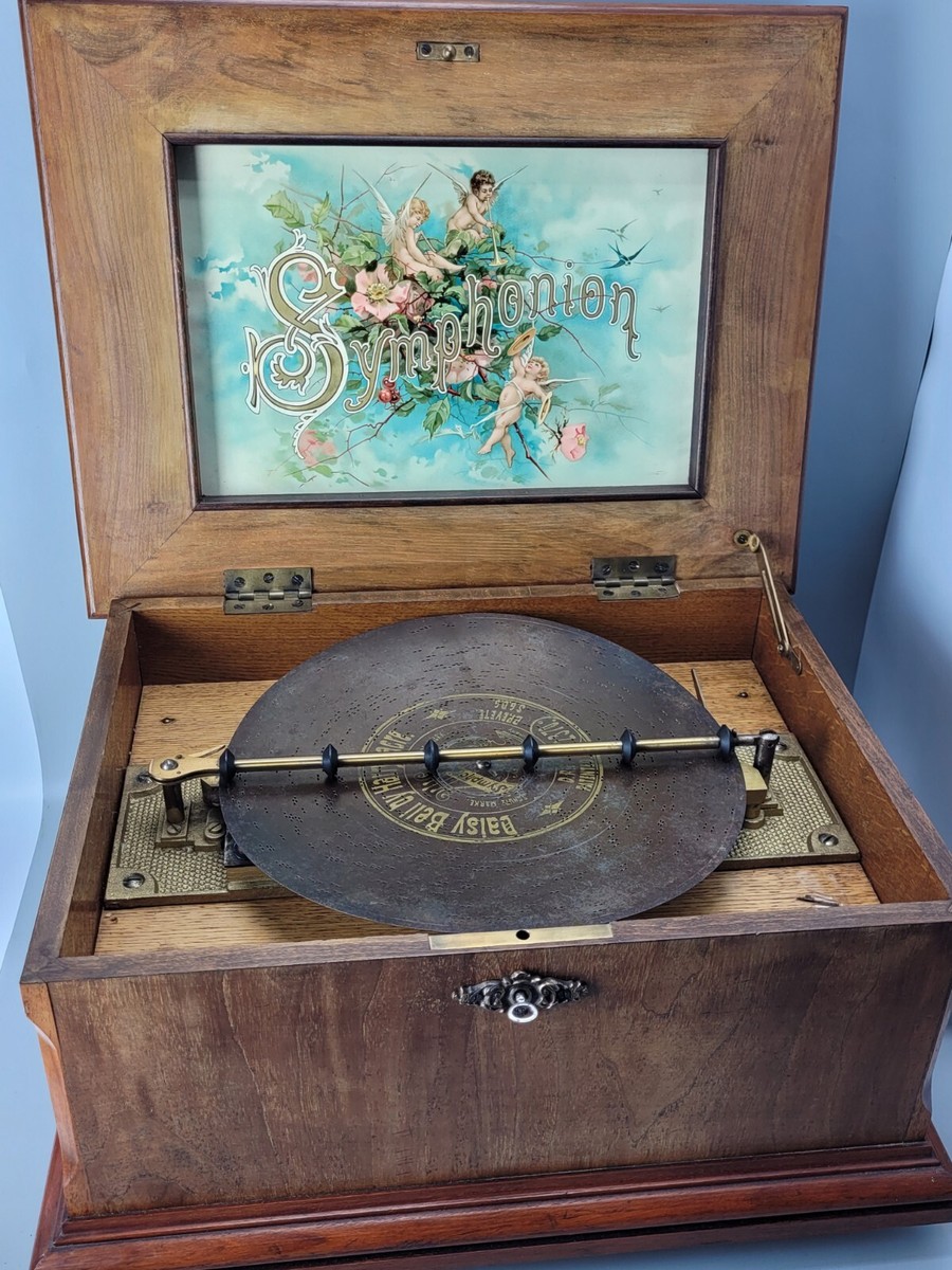 Double Comb Symphonion Polyphon Music Box With Twelve 10.5