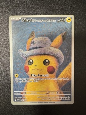 PokéMon x Van Gogh Pikachu with Grey Felt Hat 085 Sv: Scarlet