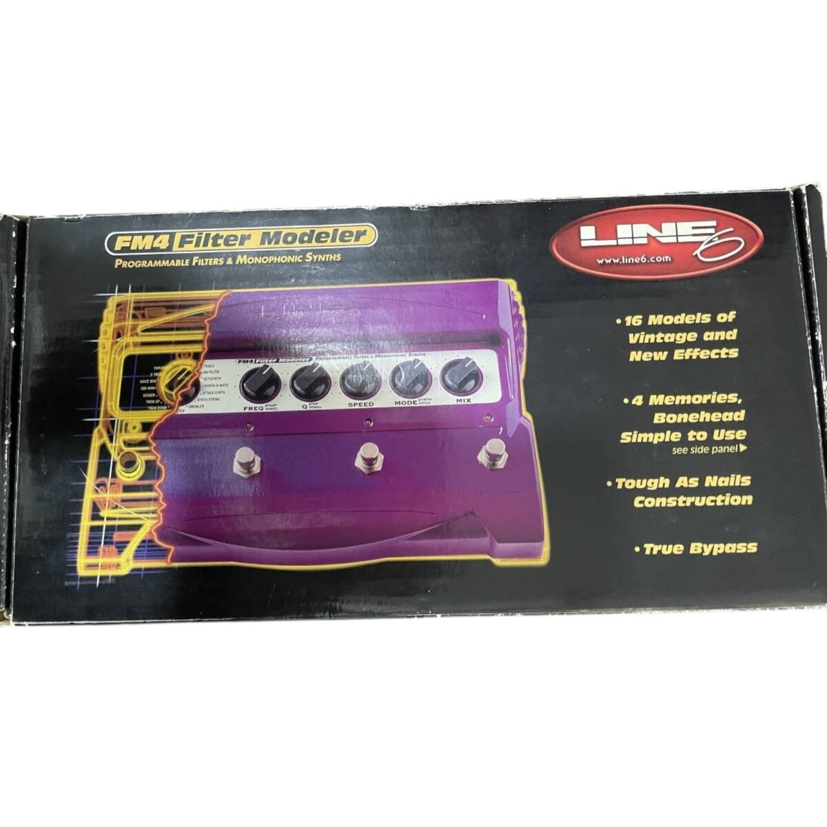 Line 6 FM4 Filter Modeler Synth Wah Effect Pedal w/Box | eBay