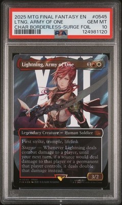 2025 MTG FINAL FANTASY #0545 LIGHTNING, ARMY OF ONE PSA 10 | eBay