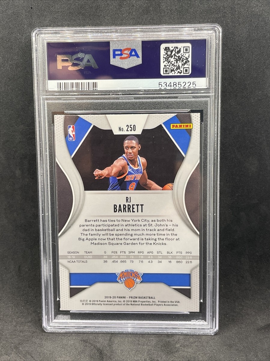 2019 Panini Prizm RJ Barrett ROOKIE RC #250 PSA 10 GEM MINT | eBay