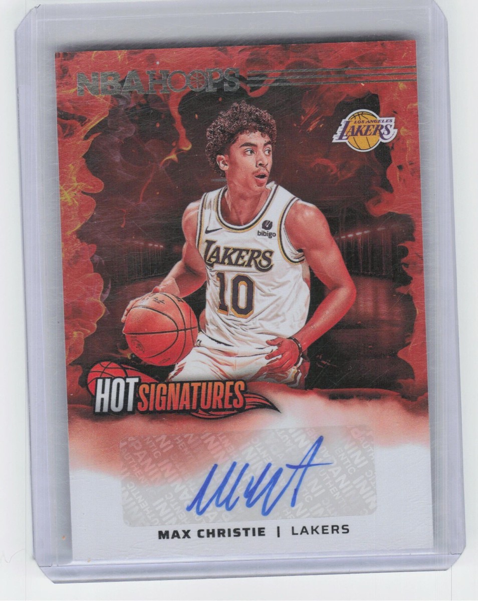 2024-25 Panini NBA Hoops Max Christie Hot Signatures Auto Lakers