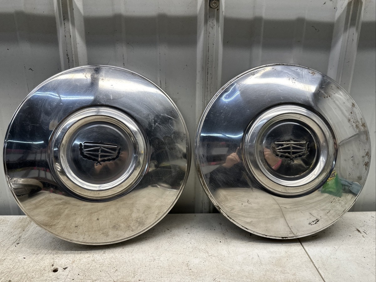 1972-1979 FORD CHROME DOG DISH HUBCAPS 11 1/4