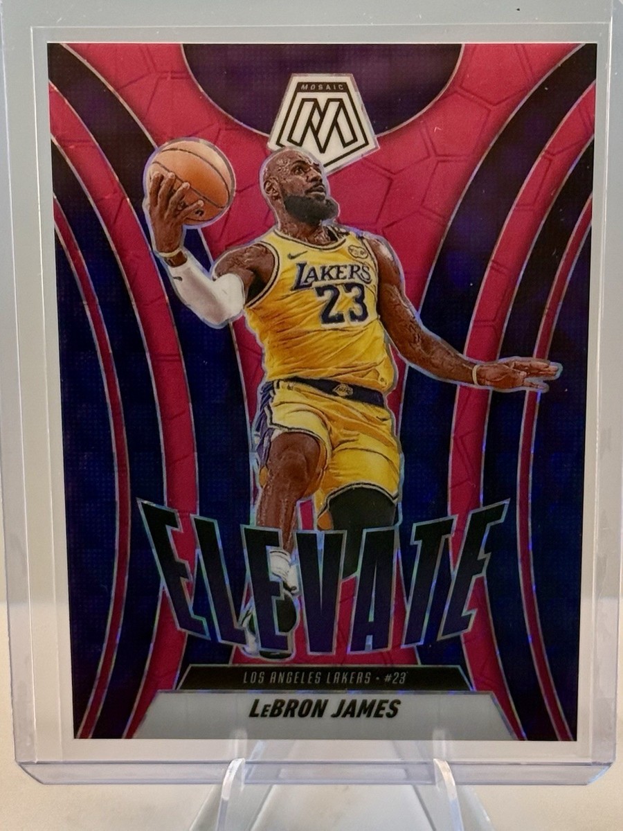 2024-25 Mosaic LeBron James Elevate #13 Fluorescent Pink Prizm /10
