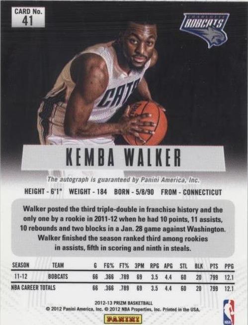 2012-13 Panini Prizm - Kemba Walker #41 for sale | eBay