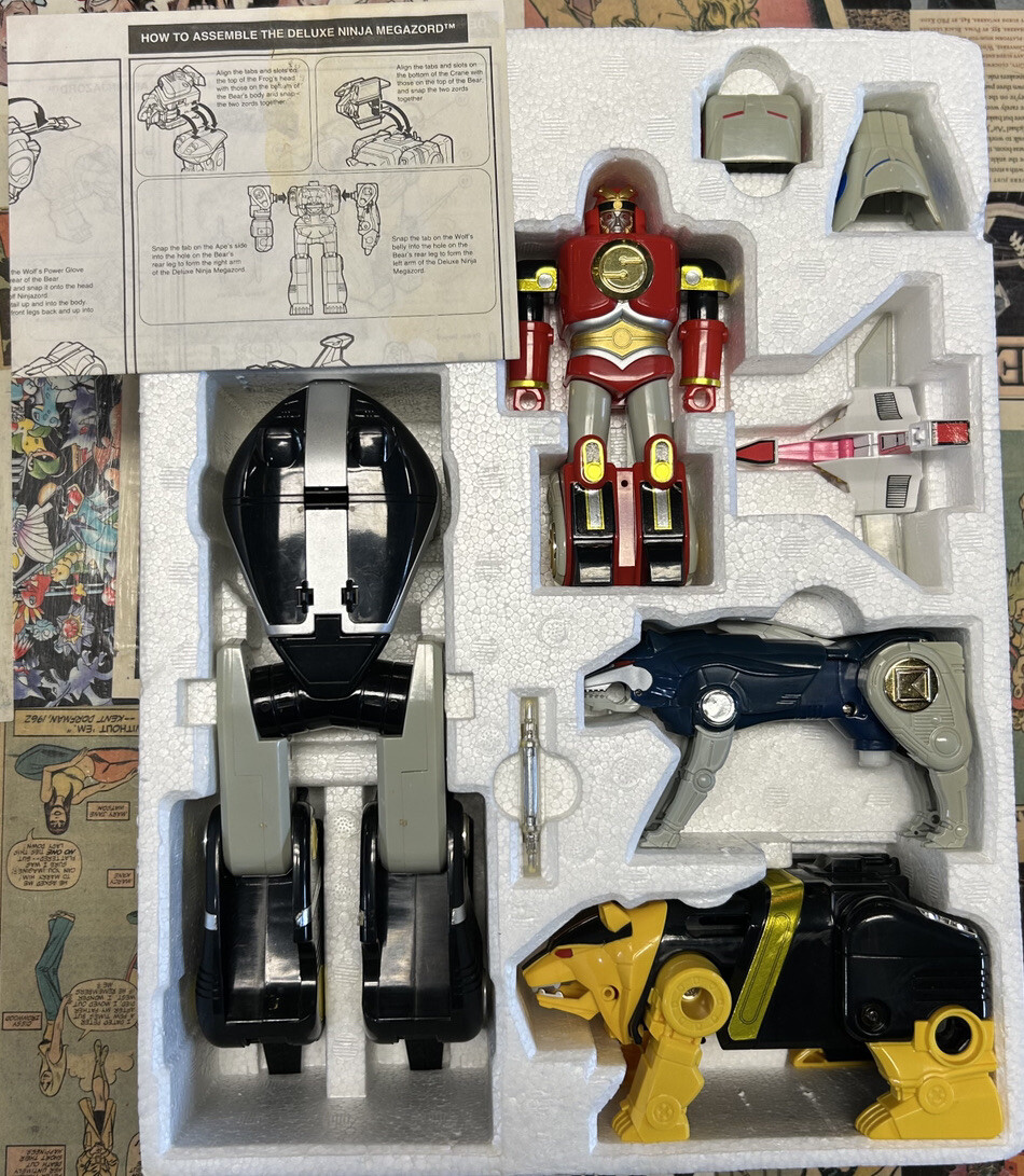 Vtg 1995 Mighty Morphin Power Rangers Deluxe Ninja Megazord 99
