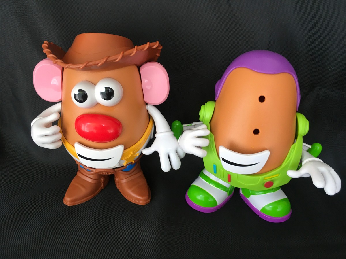 Mr Potato Head Toy Story Woody & Buzz Versions - Some Pieces