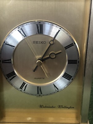 SEIKO Westminster Whittington Mantel Vintage Chime Clock, Made in