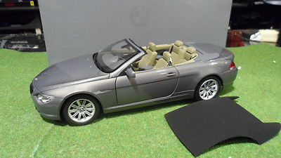BMW 645 Ci Cabriolet Convertible gris bleu 1/18 KYOSHO 80430153438