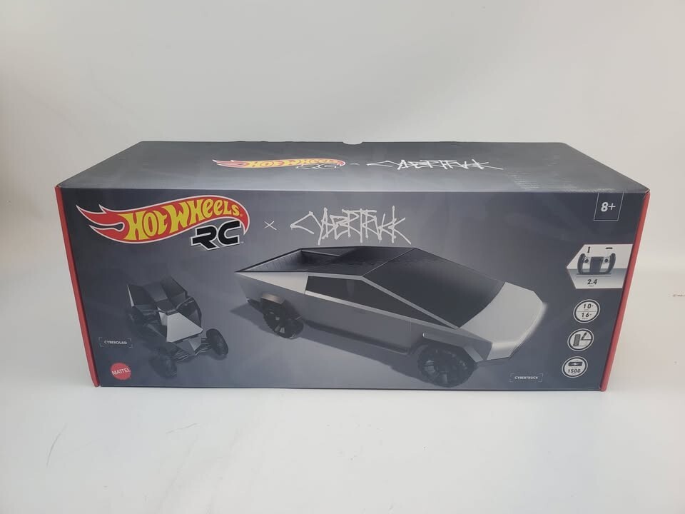 Hot Wheels Tesla Cybertruck and Cyberquad 1:10 Remote Control Car
