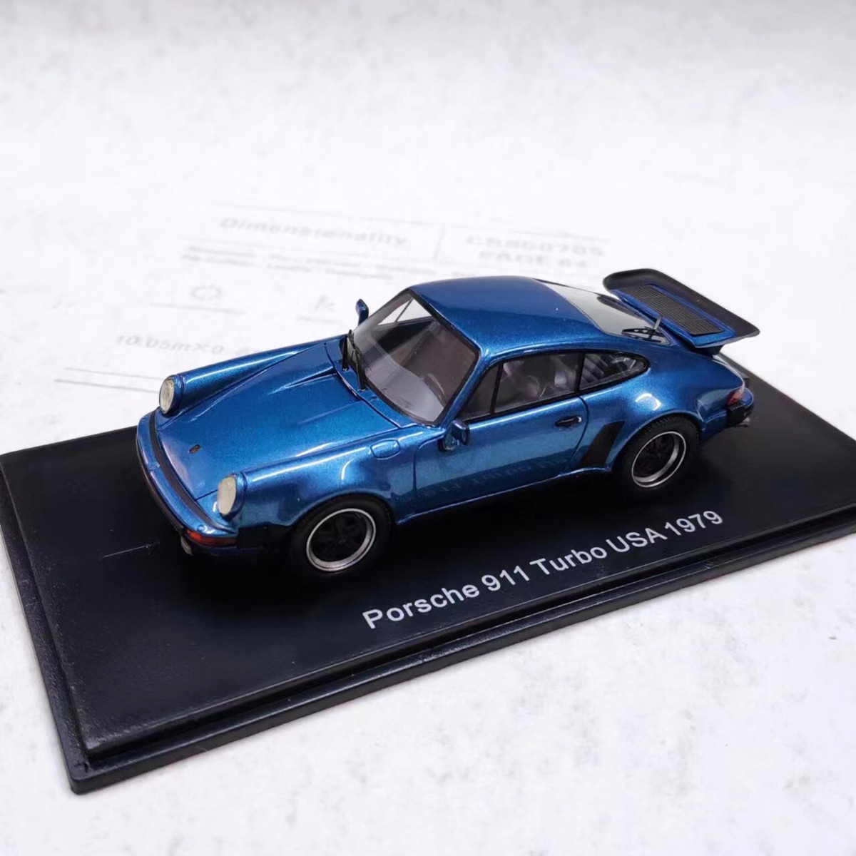 NEO 1/43 Scale Resin Model Porsche 911 Turbo USA 1979 Blue | eBay