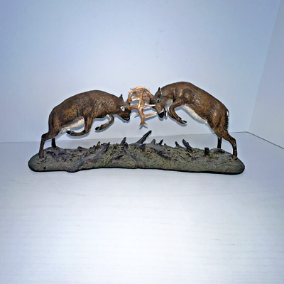 Dueling Bucks Whitetails Danbury Mint By James Stafford | eBay