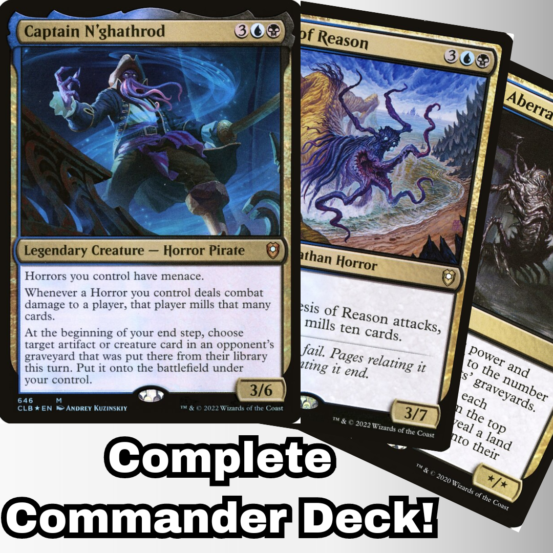 MTG Commander EDH Deck Captain N'ghathrod 100 Cards Custom Mill