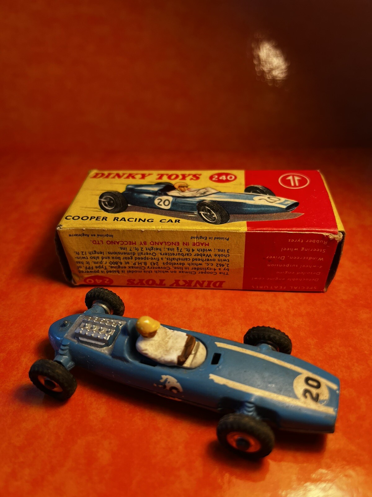 Dinky 240, Cooper Racing Car - Free Price Guide & Review