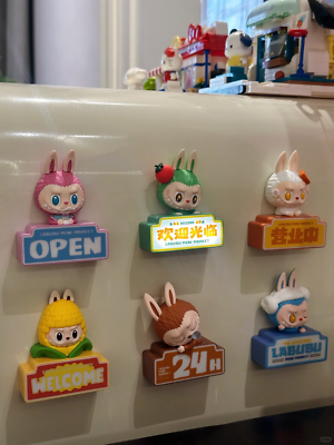 POP MART LABUBU THE MONSTERS Wacky Mart Series-Fridge Magnet Blind