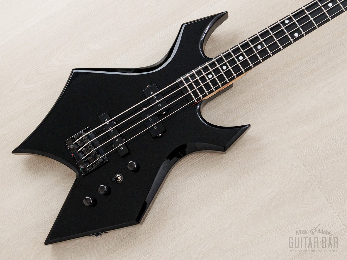 1989 BC Rich Warlock Bass NJ Series WB-857 Vintage PJ Black, Japan