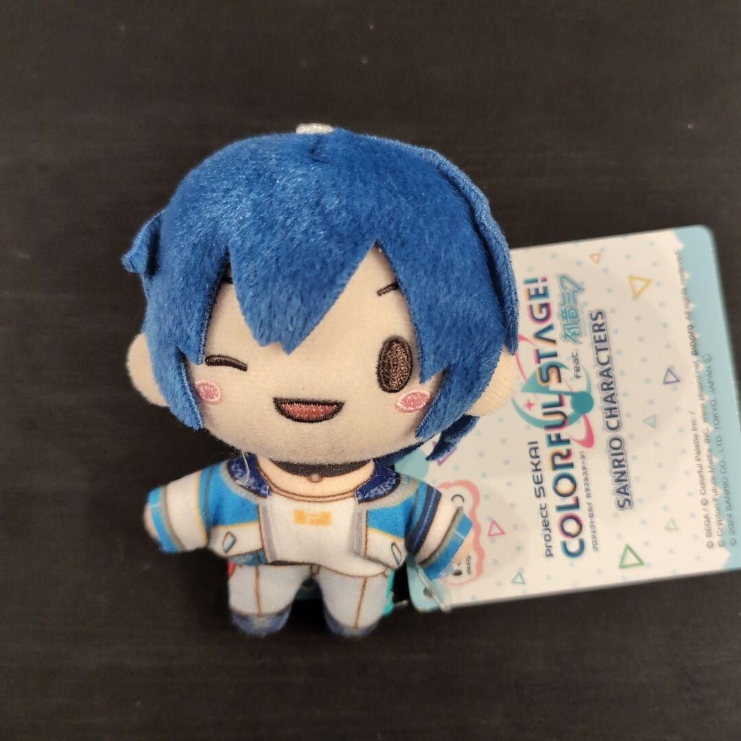 KAITO Project Sekai x Sanrio Fuwapuchi Mascot Plush Doll Japan Nov