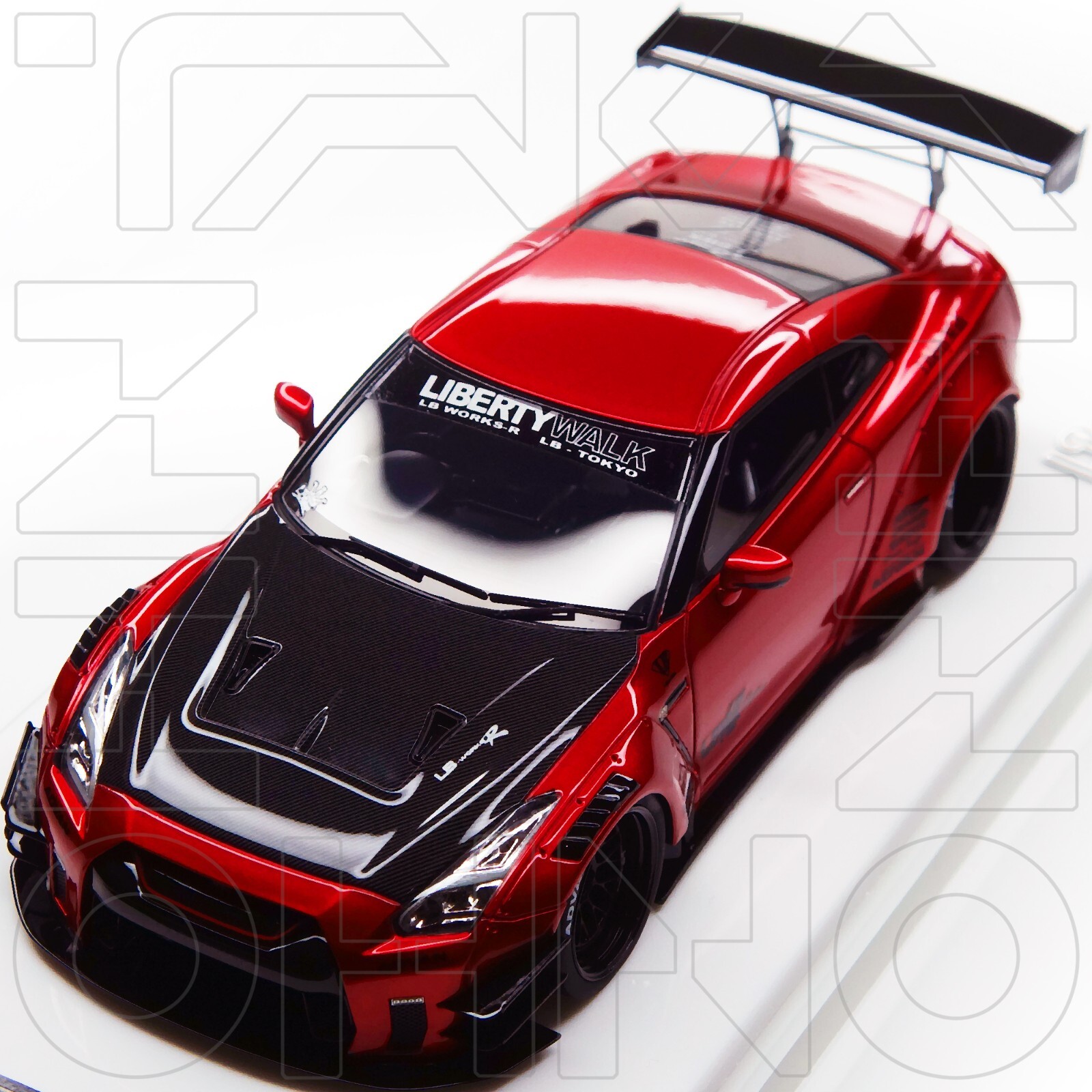 NISSAN GT-R R35 Liberty Walk LB Type 2 2017 MAKE UP EIDOLON 1:43