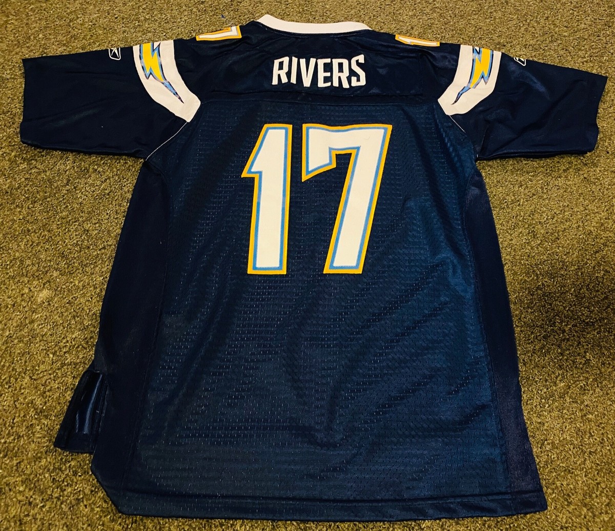 NFL Sewn REEBOK PHILIP RIVERS #17 LA San Diego Chargers NFL Jersey