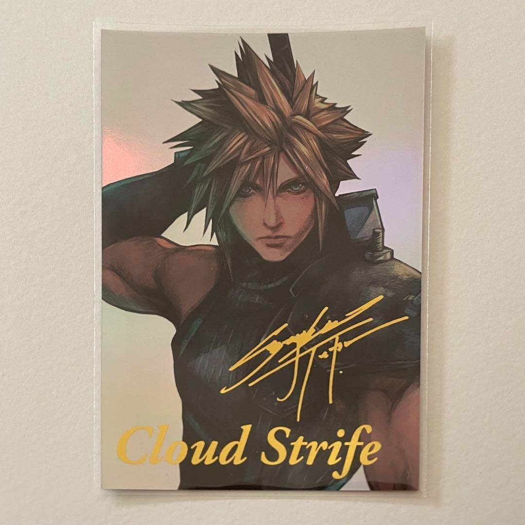 Final Fantasy VII 7 Anniversary Art Museum Card Cloud Strife 1-102