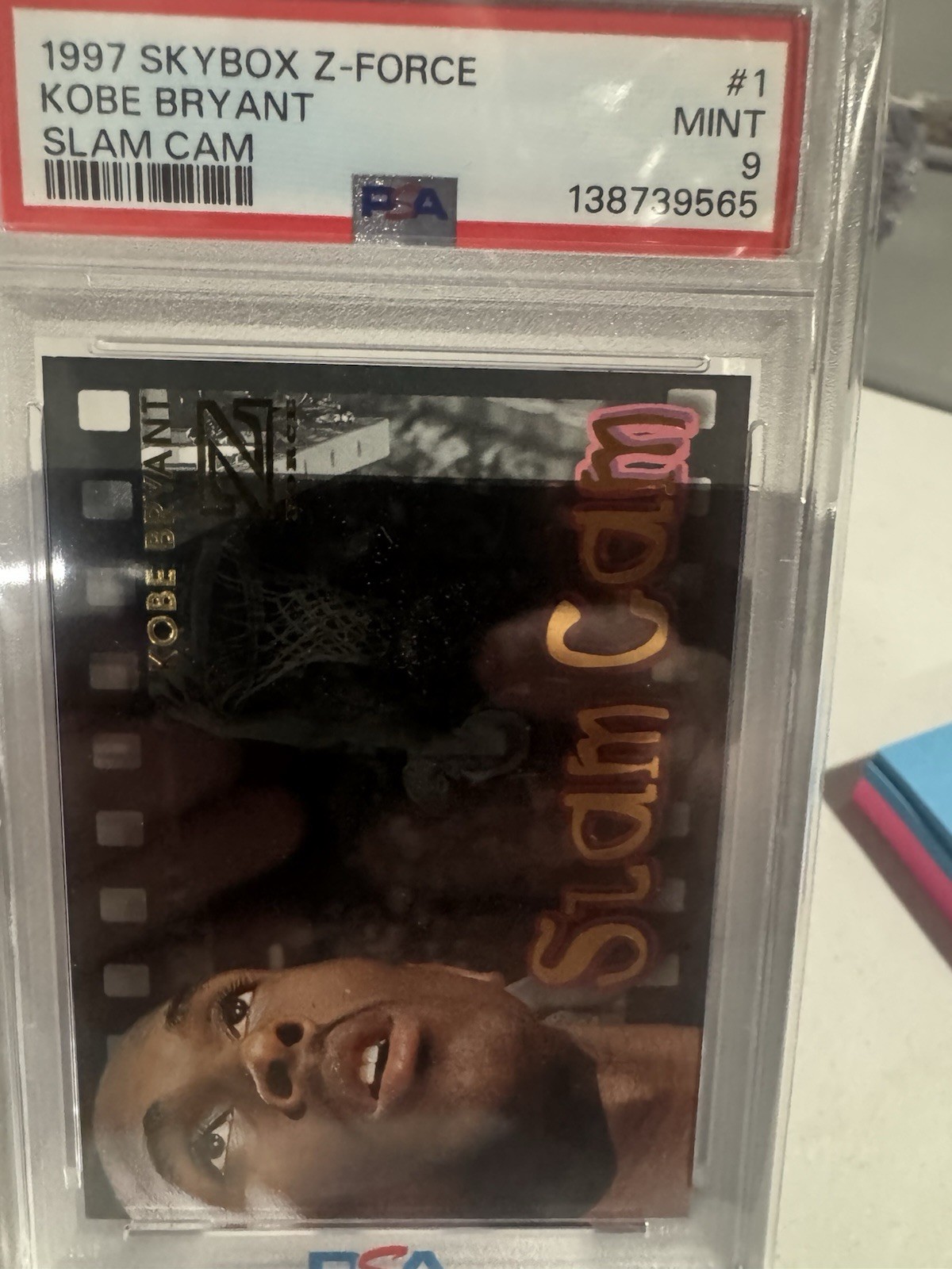 Kobe Bryant 1997 Skybox Z-Force #1SC Slam Cam Price Guide - Sports