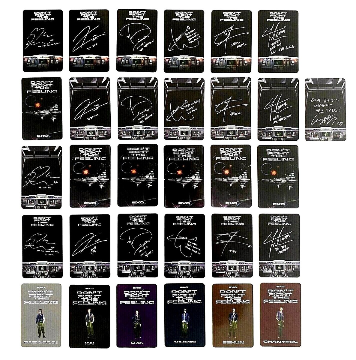 EXO Don't Fight the Feeling Official Photocard Baekhyun D.O Kai