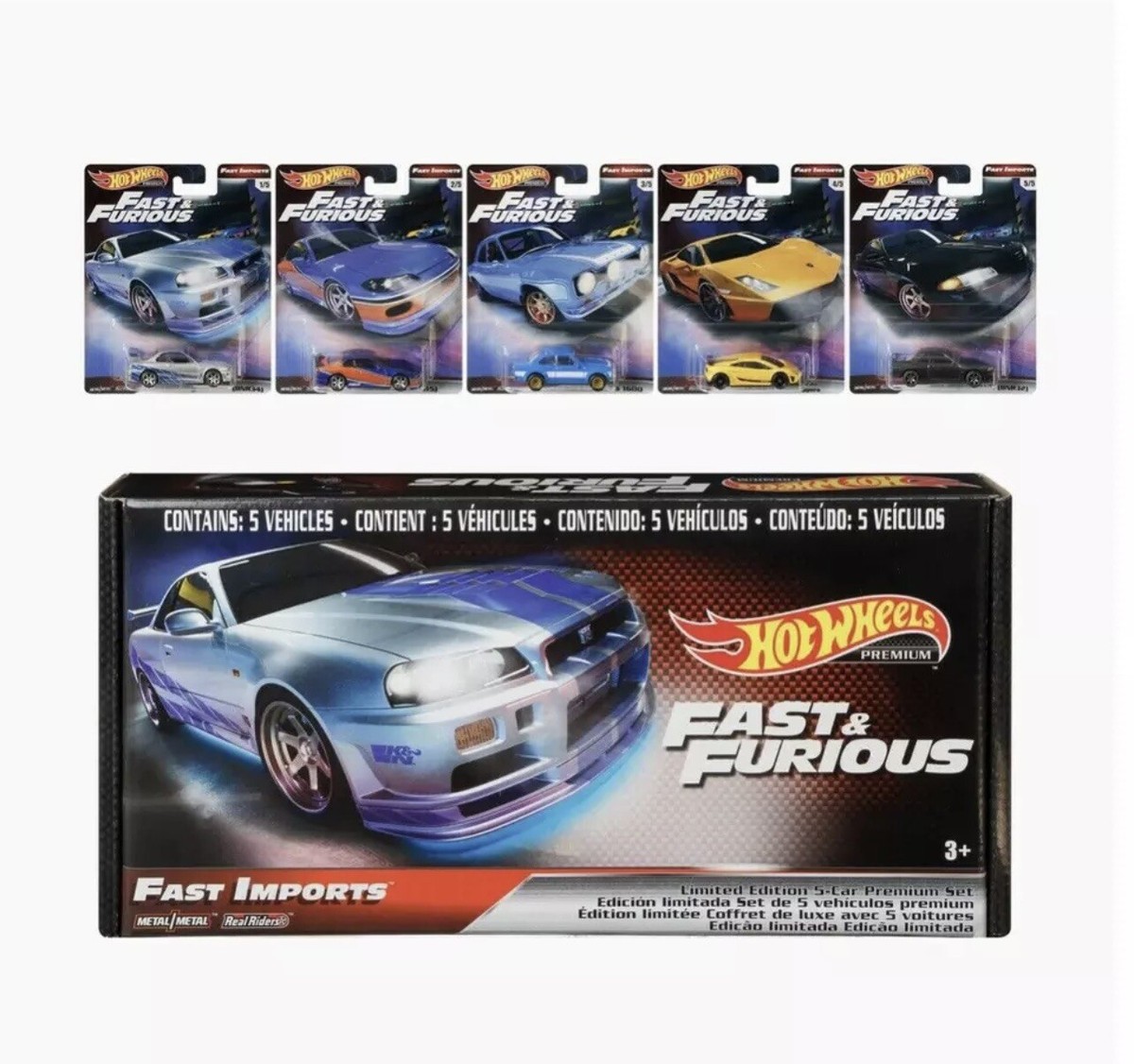 Hot Wheels Fast Imports Box Set Silvia Skyline Fast And Furious