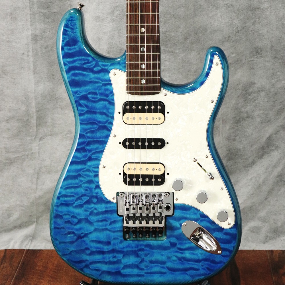 Fender MIJ Michiya Haruhata Stratocaster Caribbean Blue Trans with