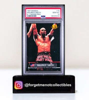 1997 Bandai K-1 UFC champ #75 Maurice Smith Rookie Card RC PSA 10