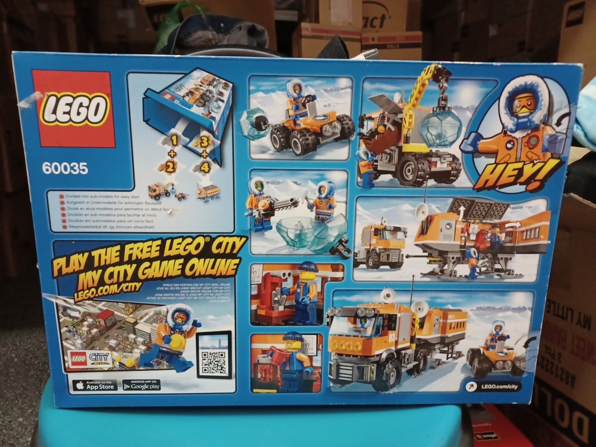 Last 2014 LEGO CITY Arctic Outpost- 60035 RETIRED 374pcs Box Wear