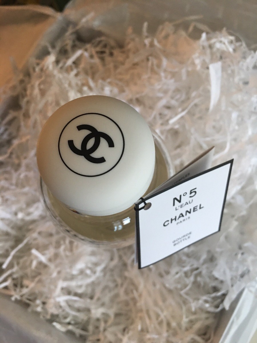 CHANEL Glass Water Bottle No. 5 Limited Edition White | eBay