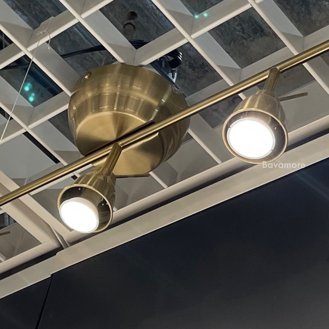 Ikea BAROMETER Ceiling track, 5-spots, brass color, Adjustable 52