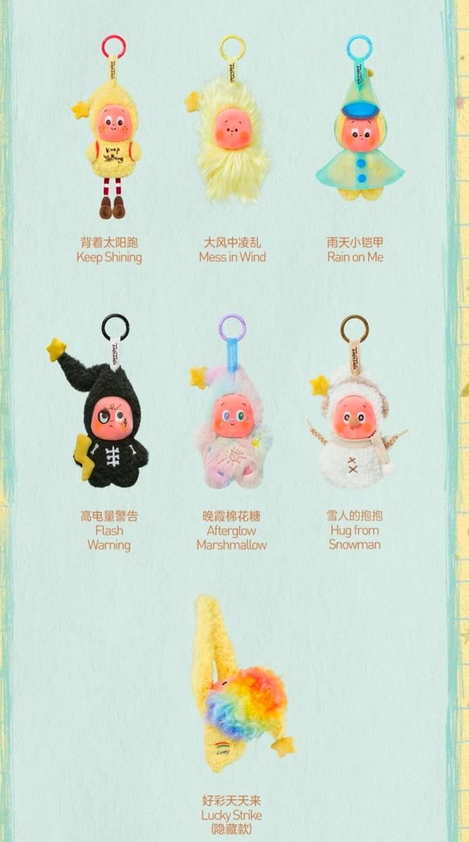 Twinkle Twinkle Sweet Dreams Forecast Series Plush Pendant 6pc