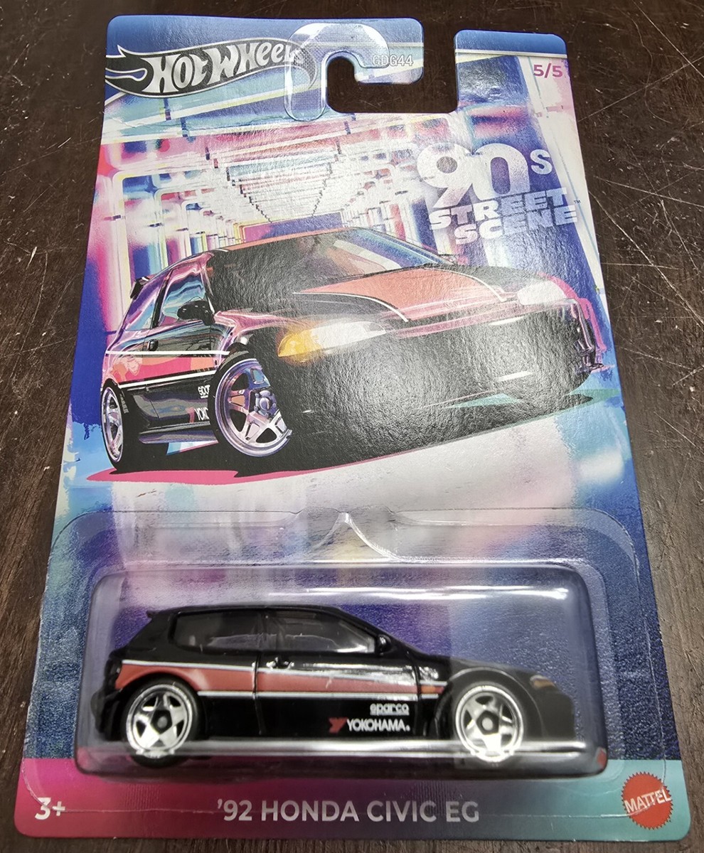 Hot Wheels 2025 90's Street Scene '92 Honda Civic EG Black #5/5