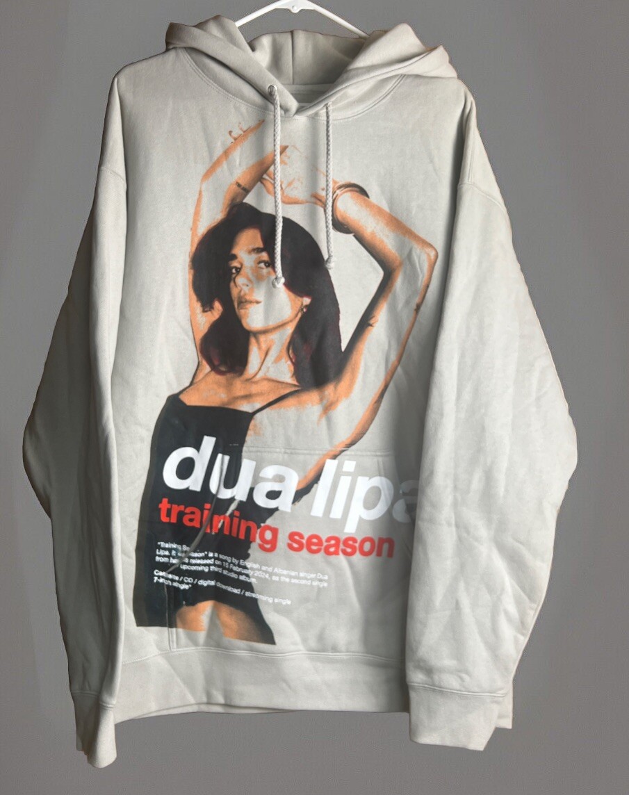 Dua Lipa Training Season Promo Graphic Hoodie Sz Small ~ NWOT | eBay