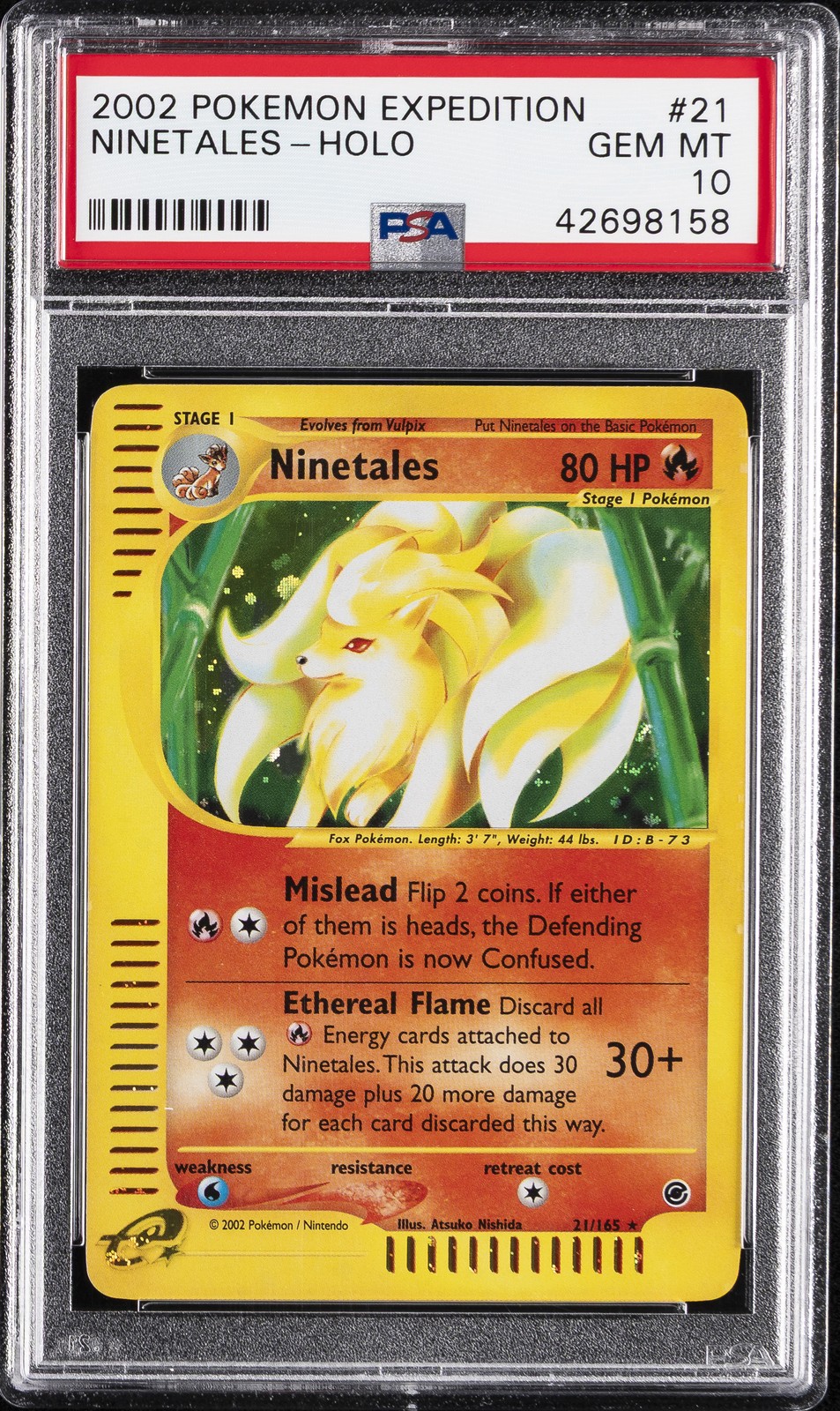 Ninetales 2002 Expedition #021/165 Holo Price Guide - Sports Card
