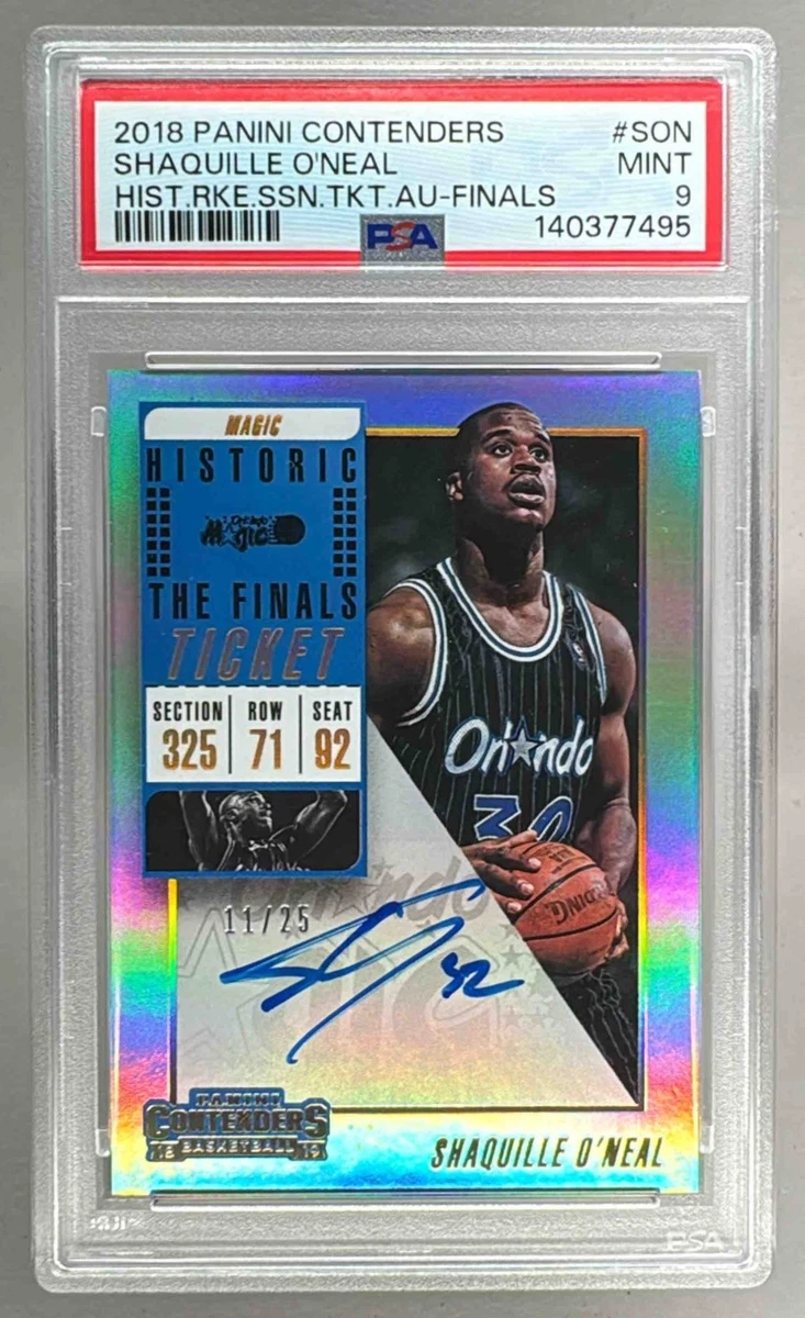 Panini Shaquille O'Neal Basketball Autographed Sports Trading