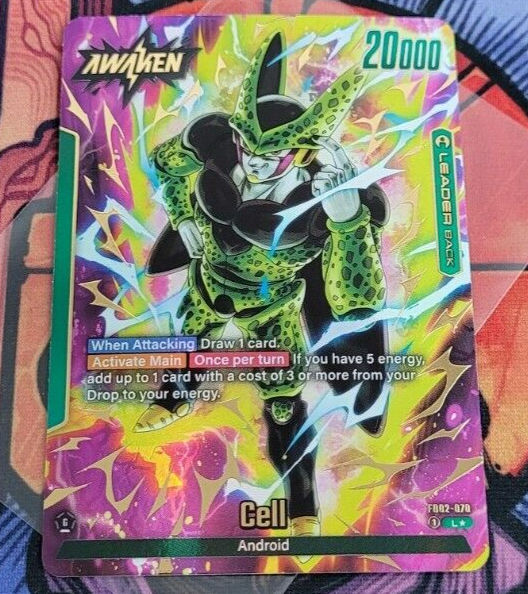 Cell Leader L FB02-070 Secret Rare Alternate Art Dragon Ball