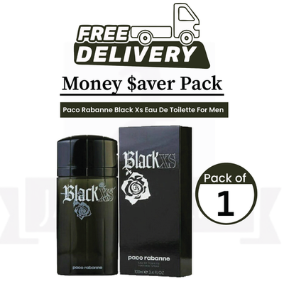 Paco Rabanne Black XS Eau De Toilette 100ml Spray for Men Long