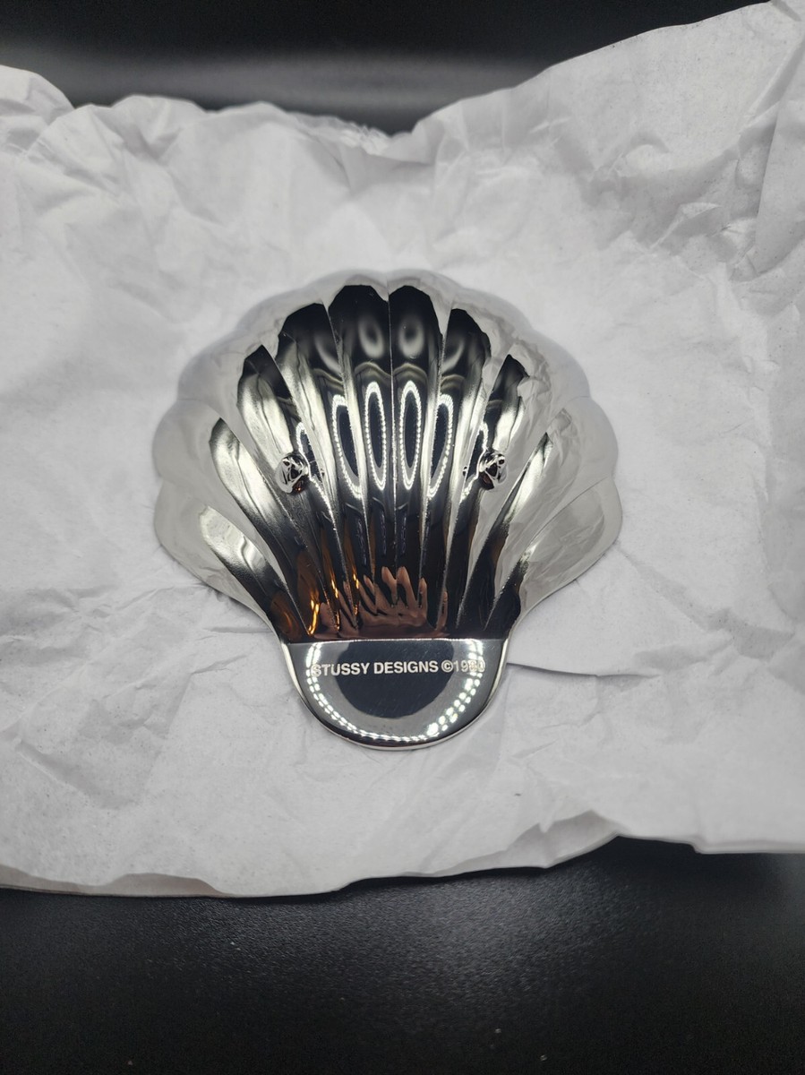 Stussy Silver Clam Ashtray Polished Stainless Steel Limited