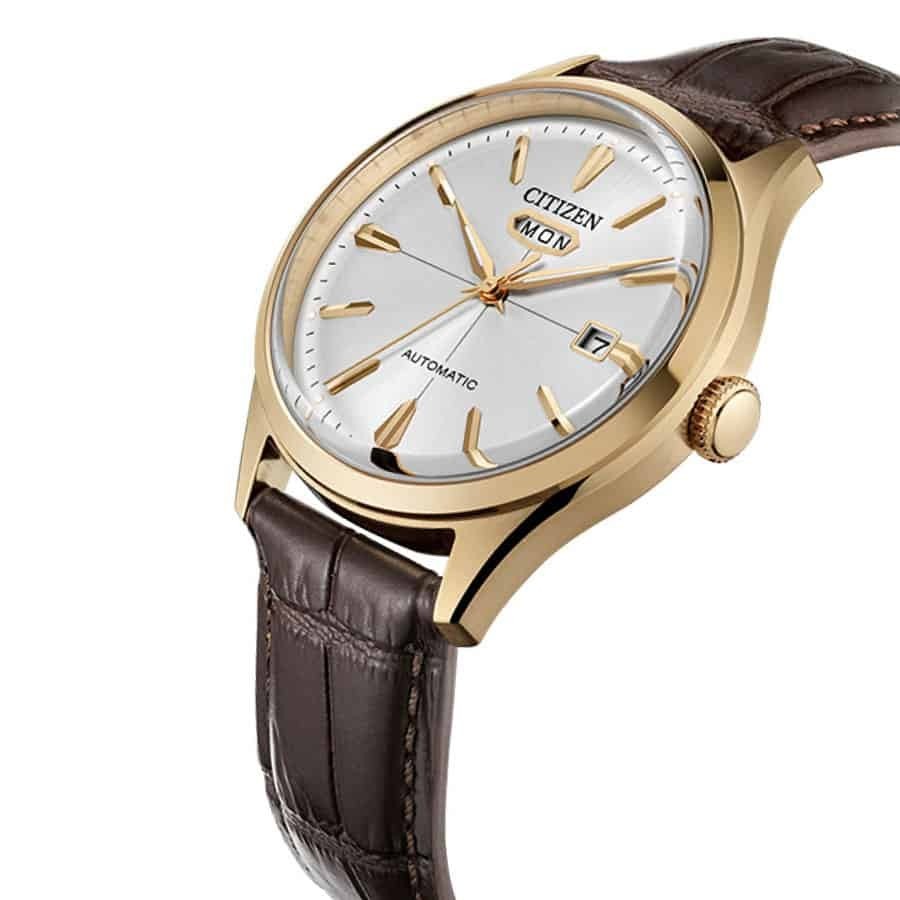 Citizen C7 Automatic White Crosshair Dial Rose Gold Men's Dress