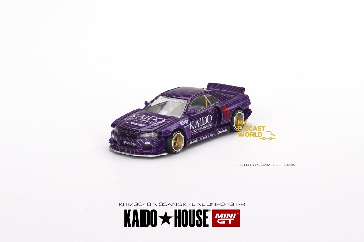 Kaido House x Mini GT 1:64 Nissan Skyline GT-R (R34) Kaido WorksV1