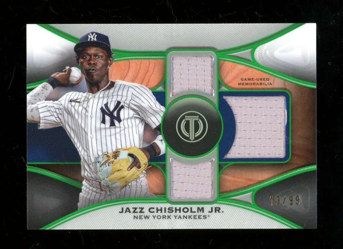 Jazz Chisholm Jr. 2025 Topps Tribute #TTR-JC Tribute Triple Relic