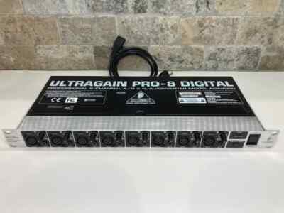 Behringer Ultragain Pro-8 Digital ADA8000 8-Channel Mic Preamp A/D