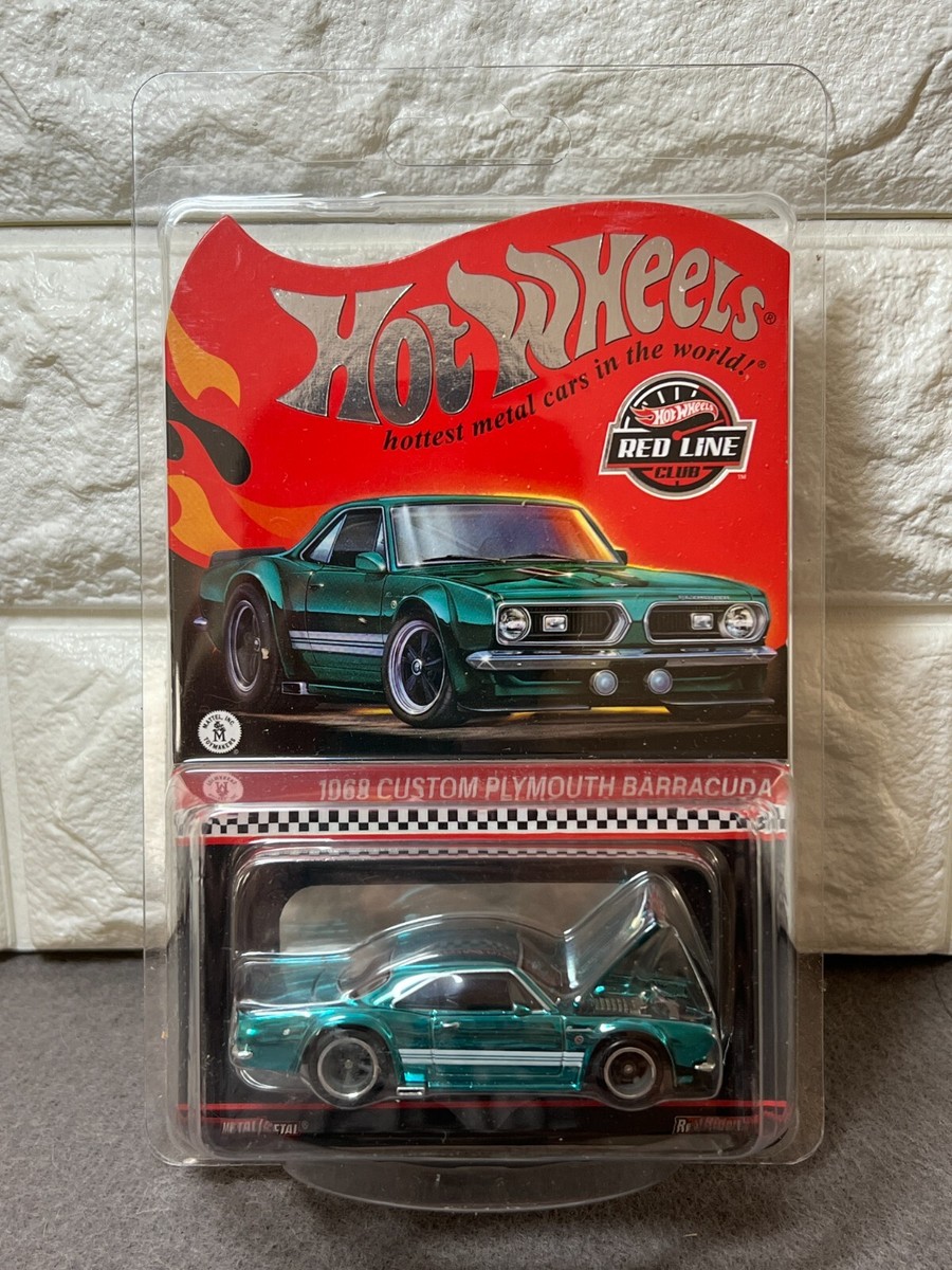 Hot Wheels RLC Red Line Club 1968 Custom Plymouth Barracuda Green