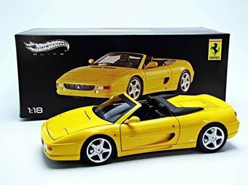 Hotwheels Elite 1:18 Scale Ferrari F355 Spider (Yellow) | eBay