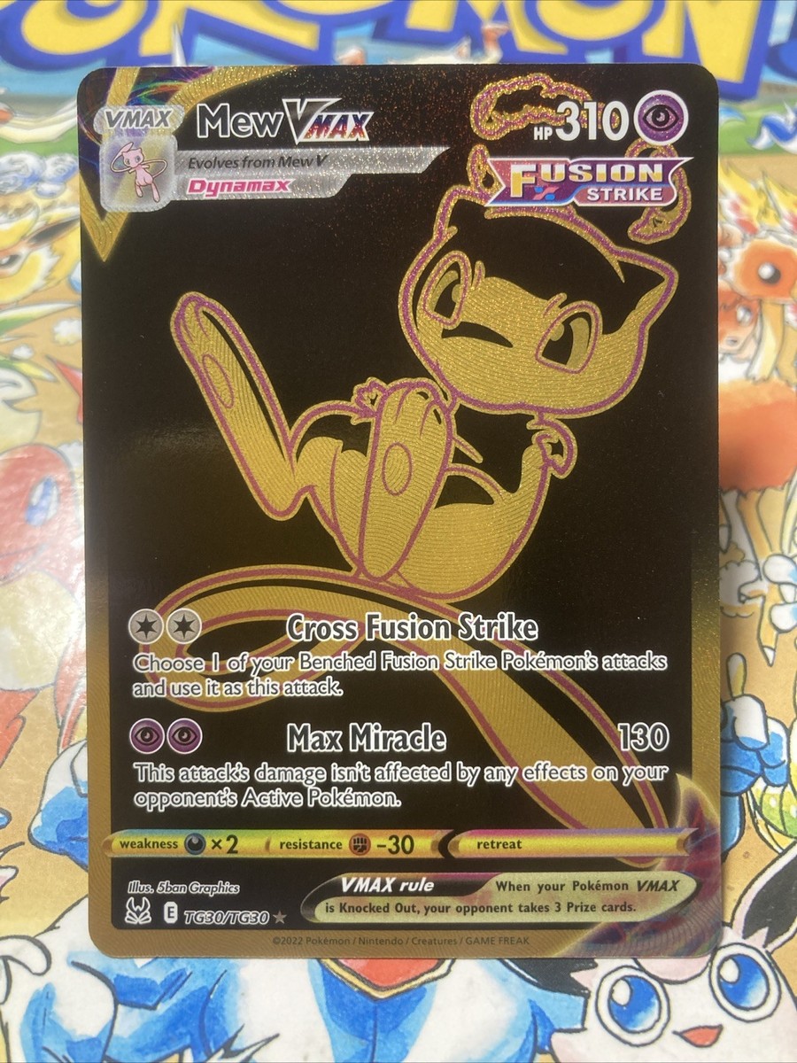 Pokémon TCG Mew VMAX TG30/TG30 Ultra Rare Holo Trainer Gallery