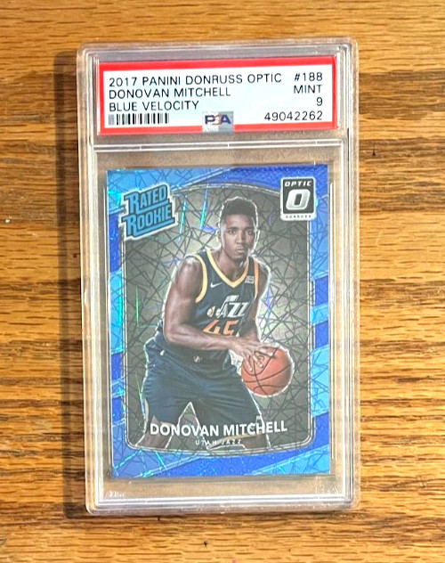 Donovan Mitchell 2017 Optic #188 Blue Velocity Price Guide